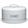 KitchenCraft Kitchen Craft Living Nostalgia - Contenitore Metallico per Torta, a Tenuta ermetica, 28,5 x 18 cm Grigio