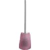 GEDY G-Irina, Scopino wc Rosa, Scovolino bagno in Resina trasparente, Fatto a mano, Garanzia 2 anni, Misure 46 x 11,4 x 11,4 CM e peso 1,118 kg, 2 Anni di garanzia