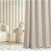 ROOM99 Tenda con nastro arricciato, Laurel, 180 x 280 cm, larghezza x altezza, oscurante, per soggiorno, camera da letto, colore beige chiaro, 1 pezzo