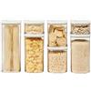 Mepal - Set di 7 pezzi - Contenitori Plastica per Alimenti con Coperchio - Organizzatori da Cucina - Trasparente, Impilabili & Ermetici - 2 x 1000 ml, 1 x 1500 ml e 1 x 425 ml - White