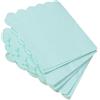 Yardenfun 16 Pezzi Tovaglioli Decorativi Usa e Getta Verde in Carta Design Smerlato Spesso, Versatile per ed Eventi Eleganti