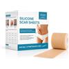 Cyberwork erotti silicone cicatrici, cerotto per cicatrici, silicone scar sheets rotolo 4cm x 1,5m ritagliabile impermeabile riutilizzabile per cesareo, chirurgia, ustioni e segni acne