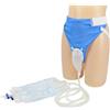 Col-Pary Borsa per la raccolta delle urine da uomo, riutilizzabile e portatile, con 2 sistemi di sacchetti per delle urine (blu-anziani)