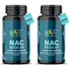 PARAFARMACIA, ORGANIC VITAMINS & FOOD OVF NAC N-Acetil-Cisteina NAC 600mg 60cps Perfetto per Stimolare la Rigenerazione del Glutatione 2 Mesi di Fornitura Senza Glutine, Lattosio, Soia, Zuccheri 100% Made in Italy (Confezione da 2)