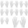 SLIAXINT 8 Paia Guanti in Cotone Bianchi per Bambini, 4-8 Anni | Guanti Cotone Lavabili, Riutilizzabili in Cotone, Guanti Idratanti, per Mani Asciutte Eczema Notte