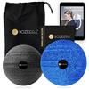 Bozeera Pallina Massaggio Muscolare Set 2 pz 8 & 10 cm - Palla Massaggio | Palline massaggio 8 & 10 cm per spalle, schiena ecc., miofasciale, incluso:video, guida & borsa