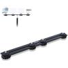OTraki Dual Flash Bracket 30cm Staffa per Treppiede per Fotocamera in Alluminio con Foro Filettato da 1/4'' e 3/8'', Barra Di Estensione per Flash a Doppia Fotocamera per Treppiedi Luce LED Microfono