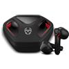 KROM KALL - Cuffie gaming stereo in-ear, Microfono integrato, Bluetooth 5.3 Latenza Zero, Push to Talk, 12 ore di autonomia, Custodia di ricarica, Cavo USB Type-C incluso, Nero