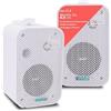Pyle Altoparlanti, Casse Audio Impermeabili da Esterno, Speaker a 2 Vie da 8,9 Centimetri per Parete o Soffitto, Griglie Resistenti, Montaggio Universale, Bianchi