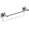 Gedy Pukhet Porta Asciugamani Bagno da Parete Lunghezza 35 cm Cromato | Porta Asciugamani Muro Fissaggio Tramite Viti Incluse o Colla, Porta Salviette Bagno da Muro in Acciaio Inox e Cromall