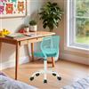 FurnitureR Sedia per bambini regolabile in altezza per scrivania, ergonomica, colorata con schienale e braccioli, sedia girevole a 5 ruote, per bambini da 3 a 10 anni, portata fino a 100 kg