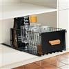 Cozary Cassetti Estraibili Per Cucina, Cassetto Scorrevole Estensibile Estraibile, Senza Bisogno Di Trapano E Chiodi, Adatto Per Cucina/Bagno (Nero, 1 Pezzo, 40-65.5x24x17cm)