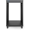 DIGITUS DN-48001 - Rack audio - 19 pollici - 16U - Rack universale - Per accessori audio-video - Non montato - Carico massimo 136 kg - Con rotelle - Nero