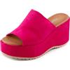 Toocool Sabot Donna Sandali Scamosciati Zeppa Flatform Fascia Eleganti HD055-181