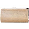 CORIOS Strass Clutch Donna Borsetta da Sera Borsa Scintillante Cerimonia Borsa a Tracolla Pochette Piccolo con Catena Elegante Borsa a Spalla Borse Messenger per Cocktail Festa Ballo Cerimonia Oro