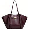 Generico Borsa Tote Grande Donna, Borsa A Spalla In Ecopelle Di Grande Capacità, Una Borsa Per Laptop Resistente All'acqua, Ideale Per Lo Shopping, L'università E Il Lavoro