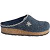 new confort Ciabatte invernali pantofole sabot donna tirolesi ROMY in feltro con suola leggera in sughero con finiture di pregio