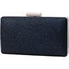 CORIOS Borsetta da Sera Donna Paillettes Clutch Bling con Catena - Pochette Piccola Elegante per Sposa, Cocktail, Festa, Ballo, Cerimonia - Tracolla Blu