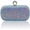 CORIOS Paillettes Clutch da Donna Borsetta da Sera Pochette Piccolo con Catena Elegante Borsa a Spalla Borsa Sposa Gorgeous Borsa a Tracolla Borse Messenger per Cerimonia Ballo Festa Cocktail Blu