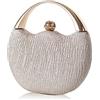 CORIOS Borsetta da Sera Donna Bling Clutch Bag Pochette Piccolo con Catena Borsa Sposa Borse Messenger Elegante Borsa a Tracolla Borse a Mano per Cocktail Festa Cerimonia Ballo Oro