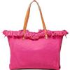 CORIOS Borsa a Mano in Tela Borse a Spalla Donna Alta Capacità Borsa Spiaggia Bohemien Borse Tote Casuale Borse a Tracolla con Nappe per Viaggio Vacanza Uso Quotidiano Rosa