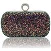 CORIOS Paillettes Clutch da Donna Borsetta da Sera Pochette Piccolo con Catena Elegante Borsa a Spalla Borsa Sposa Gorgeous Borsa a Tracolla Borse Messenger per Cerimonia Ballo Festa Cocktail Nero