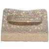 CORIOS Borsetta da Sera da Donna Borsa Scintillante Strass Clutch Pochette Piccolo con Catena Formale Borsa a Spalla Elegante Cocktail Festa Cerimonia Ballo Borsa a Tracolla Oro