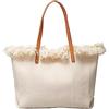CORIOS Borsa a Mano in Tela Borse a Spalla Donna Alta Capacità Borsa Spiaggia Bohemien Borse Tote Casuale Borse a Tracolla con Nappe per Viaggio Vacanza Uso Quotidiano Beige