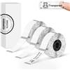 ORGSTA Etichette Adesive autoadesive piccole per S001 | 14x40mm x160pcs x3Roll, Trasparente Adesivo Gap