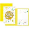 ARKRAFT biglietto auguri compleanno con numero 80 anni formato 12 x 17 cm finitura in oro e gliter (80 Anni)