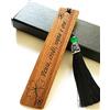 Dolplp! Segnalibro Legno Segnalibri Personalizzato Regalo Donna Compleanno, Pensierini Originali, Idee Regalo, Bomboniere Laurea, Frase Motivazionale Portafortuna per Donna Uomo Maestra Studenti Amica