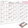 LBQUTN Calendario 2027 da Muro XXL 74,2x52,5 cm, Planner Annuale 2027 con Adesivi, Poster Calendario Pieghevole in Colori Morandi, Ideale per Casa, Ufficio e Scuola, Organizzatore Annuale Completo