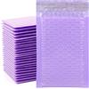 SULOLI 24 sacchetti per bolle in polietilene, riempimento, busta, 11 x 15 | Buste Bolle Imbottite Impermeabile per Imballaggio Trasporto Auto-Sigillante (Viola)