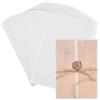 OTYMIOW 50PZ Buste Vuote Traslucide per Inviti 21×15 cm Busta Traslucida al Solfato Bianca Busta Invito Matrimonio Buste A5 Trasparente per Partecipazioni Matrimonio Biglietti di Auguri Cartoline Foto