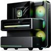 Phanteks EX5 Case ATX con Ventola S25-120 ARGB, Nero | Multicamera, Ventola 120mm, Illuminazione ARGB, Design ATX, Colore Nero