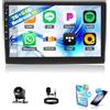 CAMECHO 2G+64G CAMECHO Autoradio Android 15 CarPlay per FIAT Bravo 2008-2013 | 9 Pollici Autoradio con CarPlay wireless/cablato Android, Mirror Link, GPS, Wi-Fi Bluetooth FM/RDS EQ SWC Retromarcia Mic