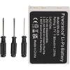 Fuworance Batteria di ricambio 1180 mAh, 3,7 V, EN-EL5, compatibile con Nikon Coolpix 3700 4200 5200 5900 7900 P3 P4 P80 P90 P100 P500 P510 P520 P53000 P5100 6000. Batteria agli ioni di litio S10 +