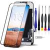 VOXATVO Schermo LCD sostituzione COF per iPhone 13 6.1 pollici | Gruppo display digitale completo, compatibile con iPhone 13 A2633 A2482 A2631 A2634 A2635, LCD FHD, 3D Touch True Tone