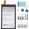 Fuworance Batteria di ricambio LIP1657ERPC da 2870 mAh 3,85 V, compatibile con Sony Xperia XZ2 Compact H8314 H8324 SO-05K 1310-1071 Smartphone Batteria agli ioni di litio + kit di attrezzi