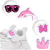 AXFEE Supporto AirTag per Lacci Bambini, con 2 Custodie Silicone, 4 Cartoni | Antigraffio e Antiurto, per Bambini e Animali Domestici- Bianco