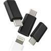 Kefiany Adattatore Da Lightning a USB C(3Pack)Jack Cavo Type Adapter compatibile per Samsung per iPhone15 iPad Mini Accessori Adattatori Per Apple Femmina Tipo C Maschio Cable Ricarica Cavi Connettore YCJ-it