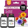 Cyloral 545 546XL Cartucce per Canon TS3150 TR4651 iP2855 Nero e Colore | Compatibile con Canon TS3120 TS3150 TS3350 TS3440 TS3450 TR4540 TR4550 TR4650 iP2840 iP2850 PG-545XL CL-546XL Cartuccia