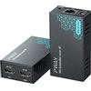 PWAY PW-DT243 Extender HDMI su IP 150m/492ft 150m Trasmissione Tramite Cavo di Rete Cat5e / 6/7/8 Supporto Loopout Locale e Trasmissione da 1 a Multipla Tramite lo Switch di Rete