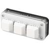 FTVOGUE Mini tastiera meccanica USB 3 tasti RGB bianca | Interruttori blu, retroilluminazione, programmabile, plug and play, Per gaming e ufficio
