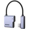 BENFEI USB-C Splitter 1 in 2 out Adattatore doppio jack audio USBC con ricarica rapida 60W, cuffie audio di tipo C compatibile con iPhone 16/16 Pro/Pro Max, Galaxy S25/S24/S23, iPad Pro, Pixel 9