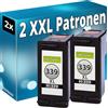 Inkadoo 2 cartucce d'inchiostro per HP 339 XL OfficeJet 7210 7310 DeskJet 5740 6540 6980 6940