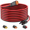 baluoqi Cavo di prolunga da solare a XT60i, 10 AWG, 50 m, XT60i, connettore femmina a maschio per camper, pannello solare pieghevole, centrale elettrica portatile, generatore solare (3 m)