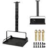 Umllpet Supporto Soffitto Proiettore Regolabile 30-56cm Nero, Supporto Universale Carico Max 10kg con Ripiano Ventilato e Passacavi Integrato per Home Theater Ufficio