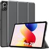 MoKo Custodia per Xiaomi Redmi Pad 2 Pro 12,1 2025, Grigio Siderale | Custodia Ultra Sottile, Supporto Pieghevole Intelligente, Cover Protettiva Sottile, in Pelle PU, Auto Sleep/Wake