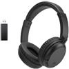 Nightwooolf Cuffie TV Senza Fili Bluetooth Con Bassi Profondi Sopra L'orecchio Per Adulti e Anziani, Cuffie Stereo HiFi Leggere per TV in Ufficio, PC, Cellulare (Nero)